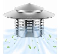 Tapa Chimenea Sombrero de Nieve y Lluvia Cubierta de Chimenea de acero inoxidable 304 Con Protector De Pájaros Sombrerete De Chimeneas para Ventilación De Techoc(75mm/2.95in)