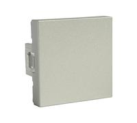 Tapa ciega 2 módulos new unica aluminio schneider