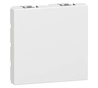 Tapa ciega 2 modulosLegrand 277071L Mosaic blanco