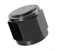 Tapa Ciega AN4 Aluminio Negro para Línea Combustible(AN12) | Aluminio negro, sellado hermético, previene fugas, uso en , aceite, hidráulico