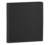 Tapa Ciega Negro - Serie Logus 90 - Acabado Aquarella - Para Mecanismos Serie Mec21 - Compatible Con Marcos Logus 90