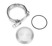 Tapa Ciega Universal de Aluminio para Brida BOV de 2 Pulgadas Adaptador con Abrazadera y Junta Tórica, Compatible con la Mayoría de Puertos Soldados