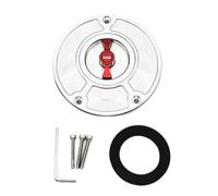 Tapa Combustible Moto Tapa De Tanque Combustible Para VFR400 VFR750 VFR800 VFR1200F 2008 RC51 RVF 400 Todos Los Años GFVFGNLNNA(Sliver Red)