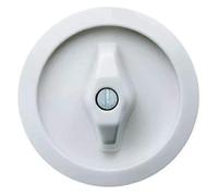 Hager - Placa central con manecilla glass/palazzo/1930 blanco polar