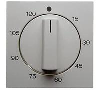 Tapa con mando rotativo para temporizador mecánico de máximo 120', series berker S.1/ B.3/ B.7 de hager, blanco polar, brillo