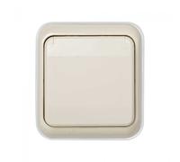 Tapa con marco empotrar 1 elemento IP54 Simon 44 en colos beige Simon 44 aqua - 44519-38