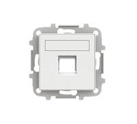 Tapa con persiana 1 soporte RJ45 Niessen 8518.1 BBserie SkyBlanco
