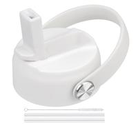 Tapa con popote para botellas de agua Hydro Flask de boca ancha. Tapa superior con popote compatible con Hydro Flask de 32 y 40 oz. Tapa de repue