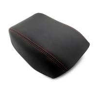 Tapa Consola Central Cuero Microfibra Para Coche Cubierta Repuesto Para Reposabrazos Embellecedor Para Golf 6 MK6 2010 2011-2013(Black with red line)