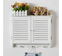 Tapa Cuadro Electrico Cubierta Decorativa para Caja de Interruptores con Gancho, Cubierta para Ocultar Enrutador Wifi, Decoración de Gabinete para Habitación, Cubierta de Panel Eléctrico, para Sala(Wh