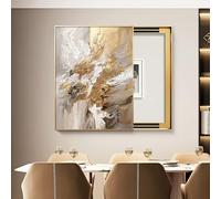 Tapa Cuadro Electrico Cubierta Multifuncional para Caja de Fusibles, Decoración De Pared para Cubrir La Caja del Panel Eléctrico(Gold 1,60 * 80cm/23.6 * 31.5in)