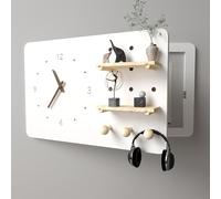 Tapa Cuadro Electrico Cubierta Multifuncional para Caja de Fusibles, Marco Artístico con Bisagras para Cubrir El Panel Eléctrico, Cubierta para Panel de Interruptores de 45Cm, 50Cm, 55Cm y 70Cm de Lar