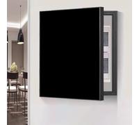 Tapa Cuadro Electrico Cubiertas para Paneles de Disyuntores de 30, 35, 40, 45, 50 y 60 Cm, Gabinete para Paneles Eléctricos Negro, Blanco y Gris, Caja para Medidores Eléctricos Oculta(Black,35 x 45cm