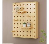 Tapa Cuadro Electrico De Madera Con Estante Y Ganchos Para Caja De Fusibles: Moderna Para Panel Eléctrico, Protección Tablero Perforado(Beige2,50 * 40cm/19.7 * 15.7in)