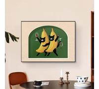 Tapa Cuadro Electrico Decorativo Pintura, Caja Del Panel Eléctrico Push-Pull, para Caja De Interruptores, Fusibles, para el Hogar, Sala de Estar(Black 4,60 * 50cm/23 * 19in)