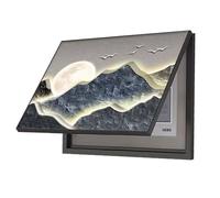 Tapa Cuadro Electrico Decorativo Pintura Cubiertas Cajas Multimedia sin Perforación Caja Medidor Eléctrico Pintura Decorativa Pasillo(A,60x40cm)