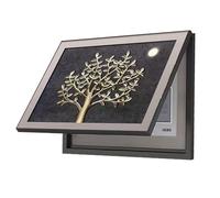 Tapa Cuadro Electrico Decorativo Pintura Cubiertas Cajas Multimedia sin Perforación Caja Medidor Eléctrico Pintura Decorativa Pasillo(D,45x35cm)