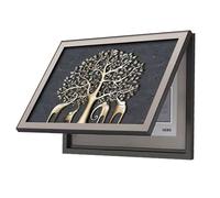 Tapa Cuadro Electrico Decorativo Pintura Cubiertas Cajas Multimedia sin Perforación Caja Medidor Eléctrico Pintura Decorativa Pasillo(C,80x60cm)