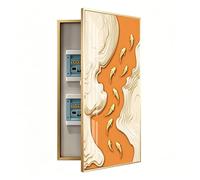 Tapa Cuadro Electrico Decorativo Vertical Grande,Tapa Contador Eléctrico Interior,Cubre Cuadro Electrico,Cubre Contadores De Luz Moderno Para Comedor,Salón,Dormitorio(F-R,70 * 140cm)