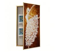 Tapa Cuadro Electrico Decorativo Vertical Grande,Tapa Contador Eléctrico Interior,Cubre Cuadro Electrico,Cubre Contadores De Luz Moderno Para Comedor,Salón,Dormitorio(D-R,70 * 140cm)