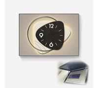 Tapa Cuadro Electrico Elegante Cubierta Decorativa Caja Interruptores con Reloj, Caja Medidor Fusibles, Arte Pared, Panel Eléctrico Circuito Interior(Style F,W80xH60 (31.5x23.6in))