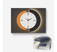 Tapa Cuadro Electrico Elegante Cubierta Decorativa Caja Interruptores con Reloj, Caja Medidor Fusibles, Arte Pared, Panel Eléctrico Circuito Interior(Style C,W50xH40cm (19.7x15.7in))