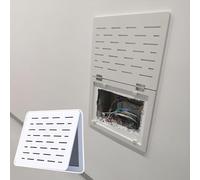 Tapa Cuadro Electrico Marco de Arte con Bisagras para Cubrir El Panel Eléctrico, Cubierta del Panel de Interruptores con Orificio Perforado, Caja del Medidor Eléctrico, Decoración Rústica para
