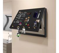 Tapa Cuadro Electrico Panel de Pizarra Magnética para Ocultar El Panel Eléctrico, Caja de Contador Eléctrico Abatible para Armar uno Mismo, Tapa Protectora(Black,70x50cm(27 1/2x19 3/4"))