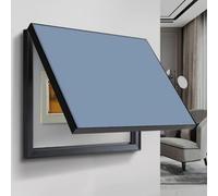Tapa Cuadro Electrico Panel Eléctrico de Madera en Blanco, Cubierta de Caja de Medidor Eléctrico Multicolor, Tapa Protectora para Colgar en la Pared, Cubiertas de Panel de Disyuntor Vertical(Blue,80cm