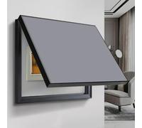 Tapa Cuadro Electrico Panel Eléctrico de Madera en Blanco, Cubierta de Caja de Medidor Eléctrico Multicolor, Tapa Protectora para Colgar en la Pared, Cubiertas de Panel de Disyuntor Vertical(Gray,80cm