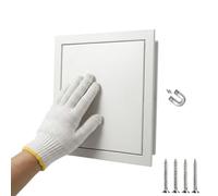 Tapa Cuadro Electrico Trampilla de Inspección Panel de Acceso Pladur Cubre Contador Luz Puerta Magnética Metal Empotrado Techo Aluminio Blanco, Multi-Talla 15x15 a 60x60 cm(White,300x400mm)