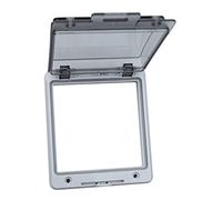 Tapa de accionamiento para ventana plegable, empotrable, resistente a los golpes, para distribuidor de máquinas y armarios de conmutación, 100 x 100 mm, IP67, Doktorvolt 5989