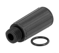 Tapa de aceite para accesorios de compresor de aire, 15,5 mm, M15 x 1,50 mm, sombrero de ventilación de plástico con junta de junta, negro, paquete