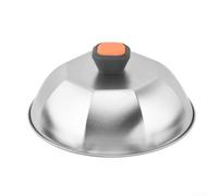 Tapa de acero inoxidable en forma de bola para cubrir alimentos como filetes, pasteles y más, adecuada para barbacoa y cocina, cubierta de alimentos fuerte y funcional (B)