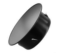 Tapa de acero inoxidable negro para chimenea para tubo de escape de estufa y chimenea, placa de cubierta redonda ajustada para bloquear corrientes de aire, tamaño 50 mm-200 mm (110 mm)