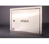 Tapa de acero inoxidable para contador de agua; disponible en todos los tamaños