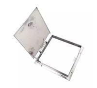 Tapa de acero inoxidable para tanque séptico de 20 cm, cubierta de drenaje para patio y entrada, acceso seguro a la intemperie a sistemas sépticos