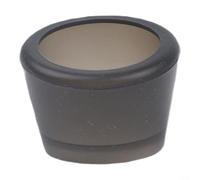 Tapa de agarre para raqueta de tenis, 1 paquete de cubierta para glúteos, tapa trasera de raqueta a prueba de golpes, extremo de mango antideslizante o ajuste de plástico, uso diario (negro)