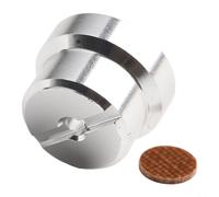 Tapa de ajuste de carrete de aleación de aluminio para SLX DC Half Moon Reemplazo Baitcast Reel Gauge Nut Water Drop Wheel Accesorio (plata)