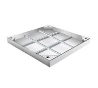 Tapa De Alcantarilla Cuadrada, Cubierta Y Marco De Boca Sólida, Tapa Y Base Cuadrada De Tanque Séptico, Cubierta De Alcantarilla Empotrada Y Marco De Tamaño(40 * 40cm/15.7 * 15.7in)