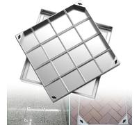 Tapa de alcantarilla Cuadrada Oculta de Acero Inoxidable 304 de 30, 40, 50, 60, 70, 80 y 90 cm para Pozo séptico, de Repuesto (60 x 60 cm / 23,6 x 23,6 Pulgadas).