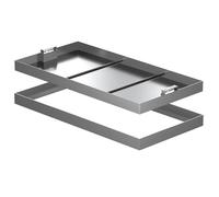 Tapa de alcantarilla de Acero Inoxidable con manija Invisible empotrada para un Acceso Seguro y estético a la Red de alcantarillado. Solución Duradera y Resistente a la Intemperie para la cá