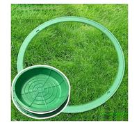 Tapa de alcantarilla Decorativa para paisajismo: Tapa de Tanque séptico empotrada y Cubierta de Acceso subterráneo con Gancho para Escuela, Patio o área residencial (24 Pulgadas de diámetro)