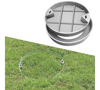 Tapa de alcantarilla empotrada de Acero Inoxidable con Marco, diseño Invisible para fosas sépticas, Ideal para pavimentos de jardín y Zonas Verdes.