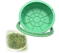 Tapa de alcantarilla Invisible de 40 cm - Tapa de Resina Resistente para Tanque séptico, Juego de 15 Piezas, solución de inspección Duradera y Resistente a la Intemperie para Calles, Jardine