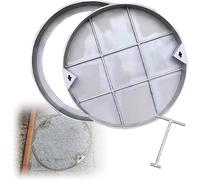 Tapa de alcantarilla Invisible de Acero Inoxidable, Tapa de alcantarilla empotrada sellada, Tapa Invisible de Acero Inoxidable para lavabos, (tamaño, diámetro 22 Pulgadas)