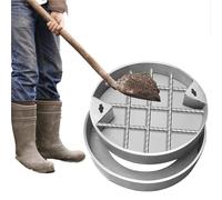 Tapa de alcantarilla Invisible de Acero Inoxidable, Tapa de alcantarilla Redonda Oculta de Montaje Empotrado, Tapa Decorativa de Acero Inoxidable para Tanque séptico para Exteriores, jardín,