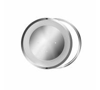 Tapa de alcantarilla invisible de acero inoxidable, tapa de inspección metálica empotrada con orificios de drenaje, tapa resistente para cuenca de alcantarillado(Round,40cm)