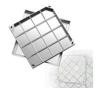 Tapa de alcantarilla Invisible de Acero Inoxidable, Tapa empotrada para desagües en muelles, entradas de vehículos, pavimentos y aceras.