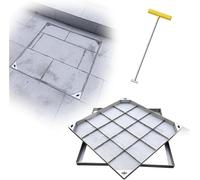 Tapa de alcantarilla Invisible Reforzada con Marco, Inserto de pavimentación Cuadrado/Rectangular para Tanque séptico y alcantarillado, Tapa de inspección de Servicios públicos Duradera, Tap